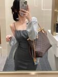 Louis Vuitton Neverfull mini and regular size shopping bags