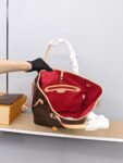 Louis Vuitton Neverfull mini and regular size shopping bags
