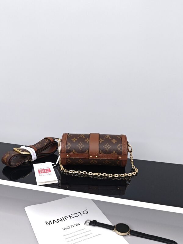LV Papillon round cylinder bag