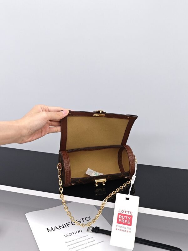 LV Papillon round cylinder bag